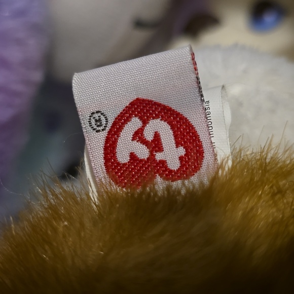 Vintage TY Beanie Baby Ginger 1996 Large Soft Plush Toy Teddy Bear with Tags - Picture 7 of 10